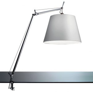 Artemide Tolomeo Mega Tavolo bureaulamp LED met toetsdimmer en tafelklem aluminium