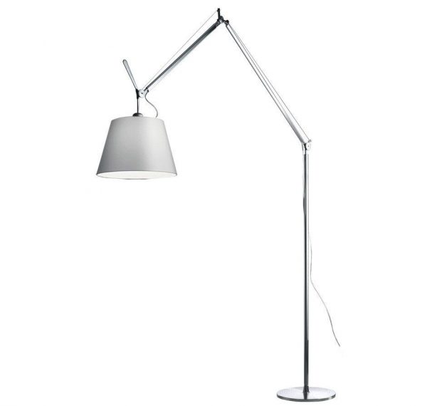 Artemide Tolomeo Mega Terra vloerlamp LED met toetsdimmer alu 3000K