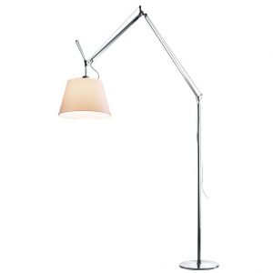 Artemide Tolomeo Mega Terra vloerlamp met aan-/uitschakelaar aluminium