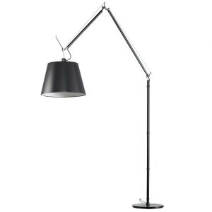 Artemide Tolomeo Mega Terra vloerlamp LED met snoerdimmer zwart 3000K