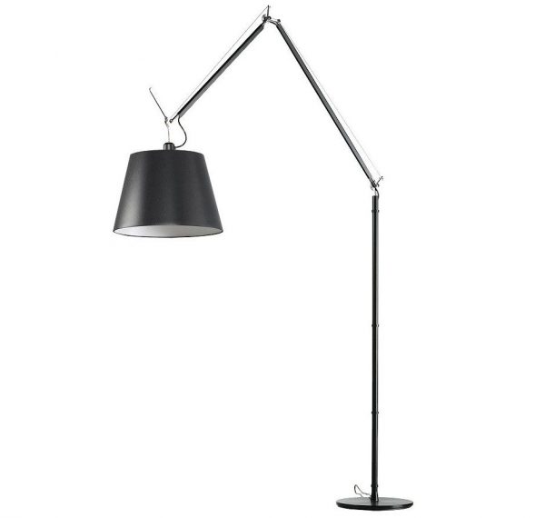 Artemide Tolomeo Mega Terra vloerlamp LED met snoerdimmer zwart 3000K