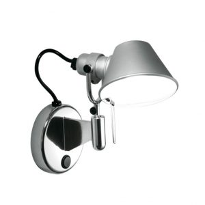 Artemide Tolomeo Micro Faretto Halo wandlamp met switch