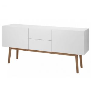 Lisomme Scandinavisch dressoir - Roos - 150 cm - Wit - TV Sideboard - Witte kast