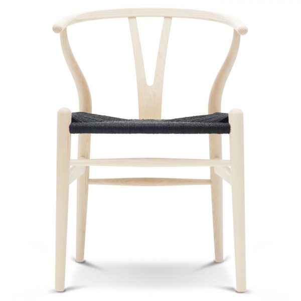Carl Hansen & Son CH24 Wishbone stoel Classic Black gezeept essen