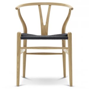 Carl Hansen & Son CH24 Wishbone stoel Classic Black gelakt eiken