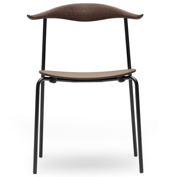 Carl Hansen & Son CH88T Powdercoated stoel Black rugleuning gerookt gelakt eiken