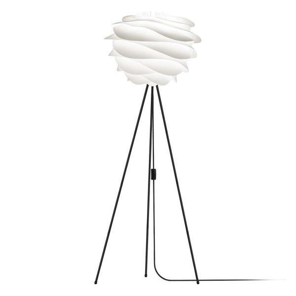 VITA lampen Carmina Wit - ? 48 cm - Vloerlamp - Vloer tripod zwart