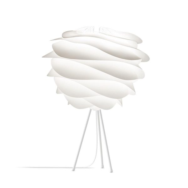 VITA lampen Carmina Wit - Medium ? 48 cm - Tafellamp - Witte voet