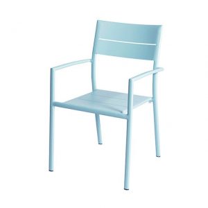 Grace Stacking Chair Alu - Ice Blue - Max & Luuk