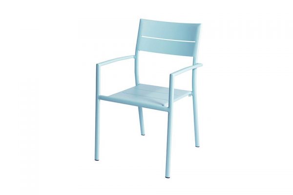 Grace Stacking Chair Alu - Ice Blue - Max & Luuk