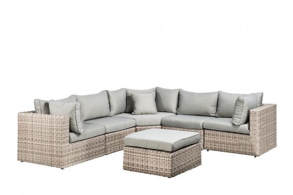 SUNS Loungeset Alicante XL Halfmoon Taupe Fonteyn