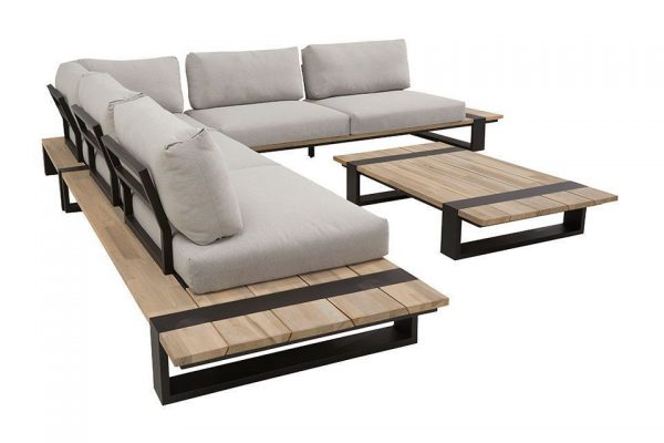 Loungeset Duke Teak-Aluminium 4 Seasons Outdoor