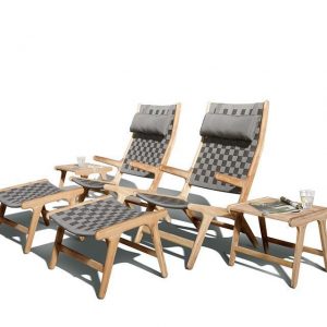 Loungeset Juul Teak-Pavement Apple Bee