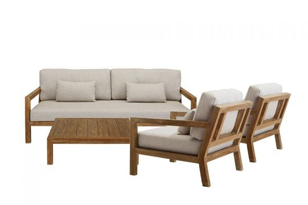 Loungeset Olive 01 Teak-Natural Apple Bee