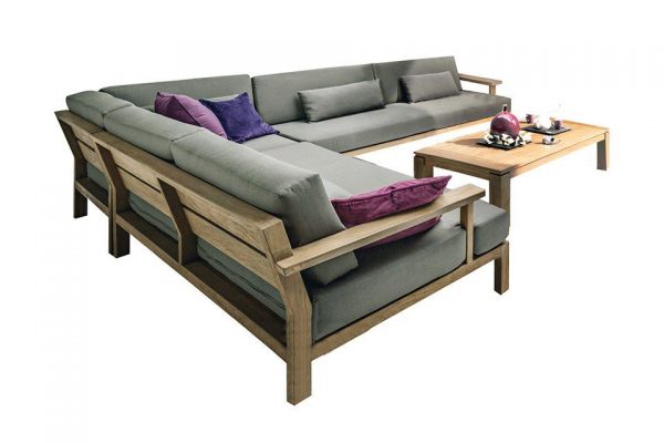 Loungeset XXL Factor Teakhout Apple Bee