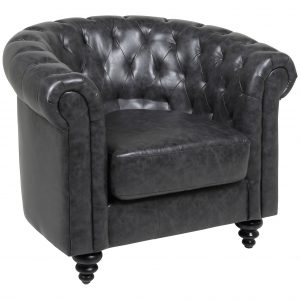 Fauteuil 'Anders' kleur vintage zwart