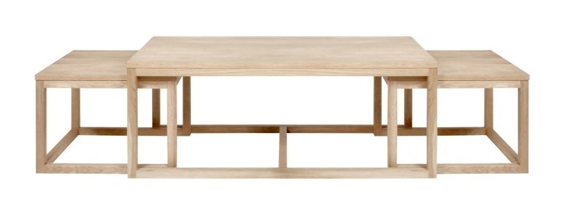 Salontafel 'Elton' set van 3 stuks