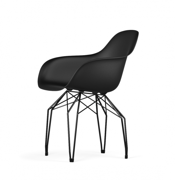 Kubikoff Diamond stoel - V9 Armshell - Zwart onderstel -