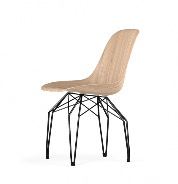 Kubikoff Diamond stoel - W9 Side Chair Shell - Zwart onderstel -