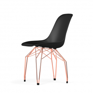 Kubikoff Diamond stoel - V9 Side Chair Shell - Koper onderstel -