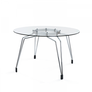 Kubikoff Diamond Table - Ronde eettafel - Chroom -