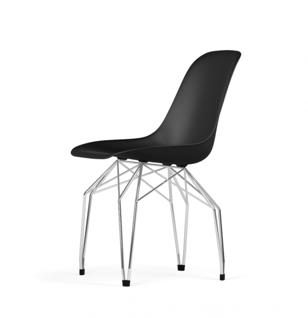 Kubikoff Diamond stoel - V9 Side Chair Shell - Chroom onderstel -