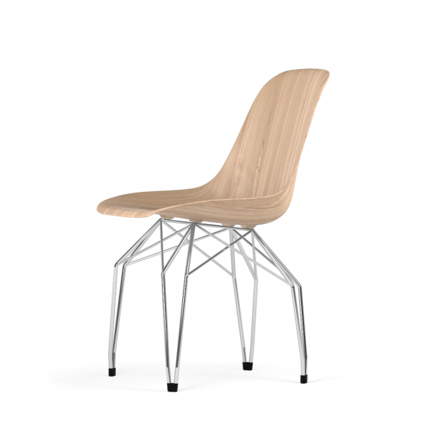 Kubikoff Diamond stoel - W9 Side Chair Shell - Chroom onderstel -