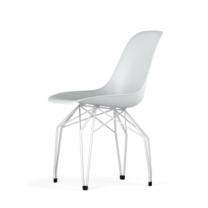 Kubikoff Diamond stoel - V9 Side Chair Shell - Wit onderstel -