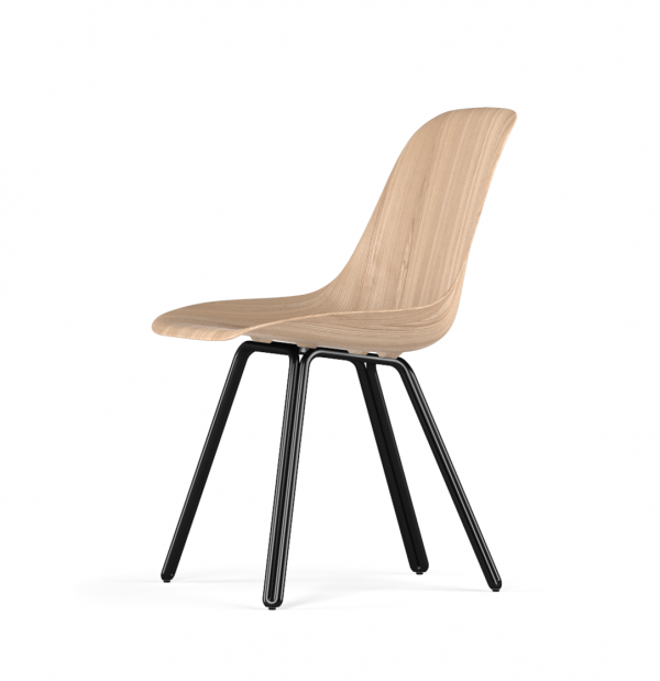 Kubikoff Double stoel - W9 Side Chair Shell - Zwart onderstel -