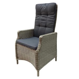 Empoli verstelbare dining stoel natural kobo grey + royal dark grey