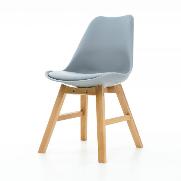 Essence Drevo stoel - Houten onderstel - kuipstoel ? Scandinavisch ? design - eetkamerstoel