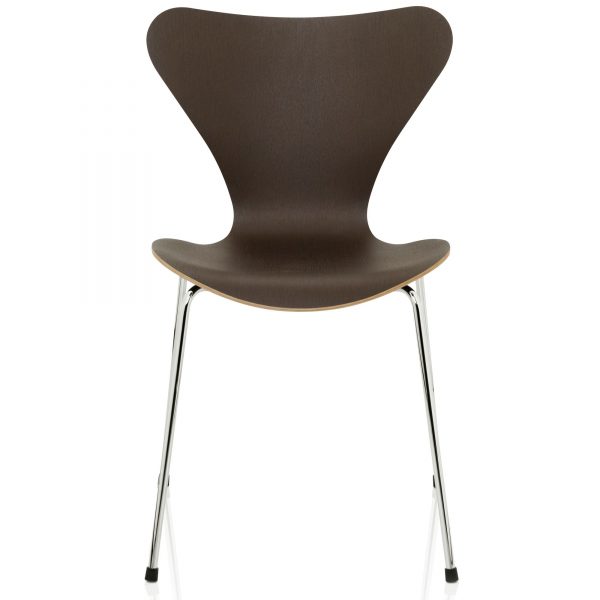 Fritz Hansen Vlinderstoel Series 7 stoel dark stained eikenfineer