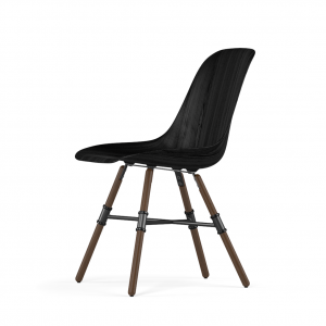 Kubikoff Giro stoel - W9 Side Chair Shell - Walnoten onderstel -