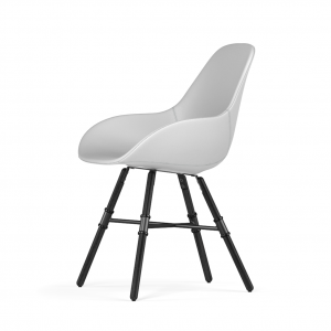 Kubikoff Giro stoel - Dimple POP shell - Kunstleer - Zwart onderstel -