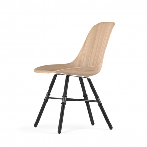 Kubikoff Giro stoel - W9 Side Chair Shell - Zwart onderstel -