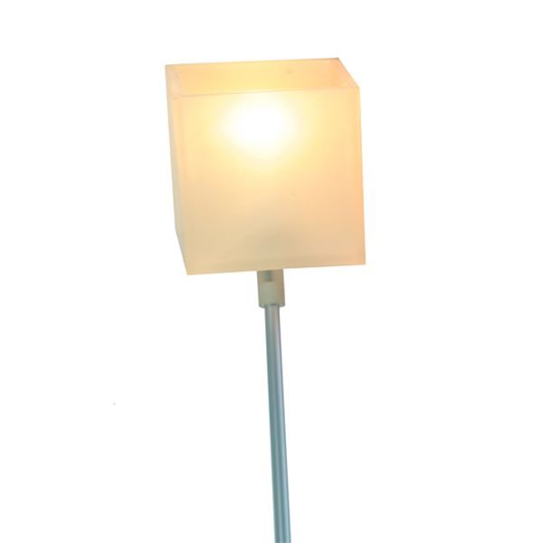 Goods Lazy vloerlamp wit met aluminium poot