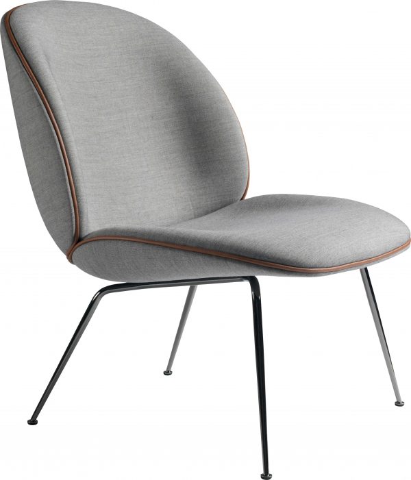 Gubi Beetle Lounge fauteuil Remix 143 chroom onderstel