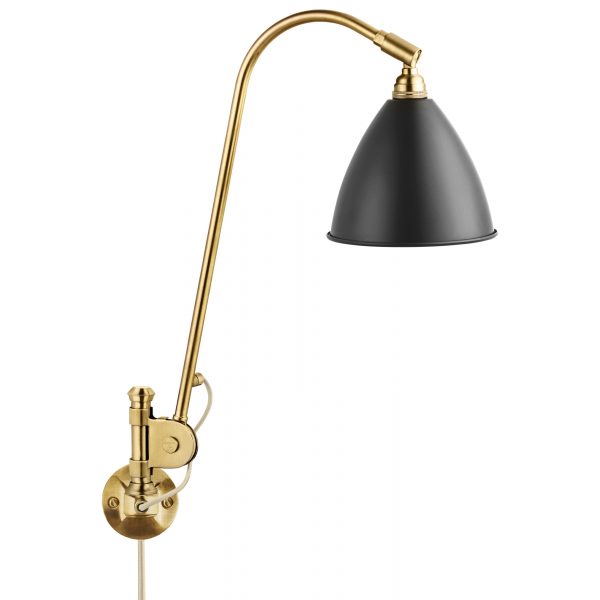 Gubi Bestlite BL6 wandlamp zwart/messing