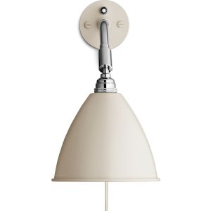 Gubi Sale - Bestlite BL7 wandlamp offwhite/chroom met stekker