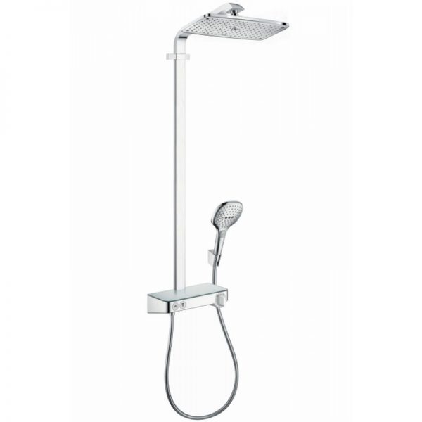 Hansgrohe Raindance select e 360 showerpipe showertablet wit-chroom