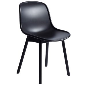 Hay Neu Chair stoel met zwart onderstel soft black kuip