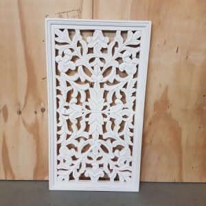 Houten raampaneel Mallorca white wash dubbelzijdig 50 x 90 cm