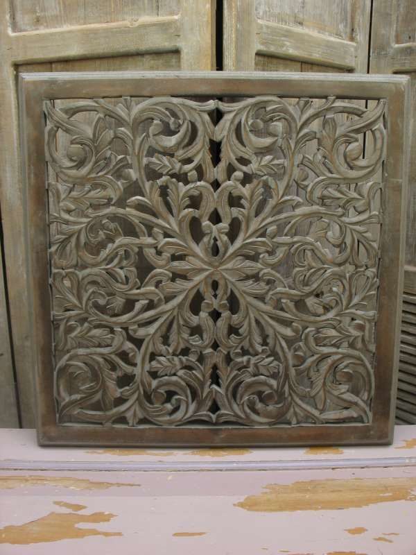 Houten wandpaneel Bartle burnt grey 60 x 60 cm