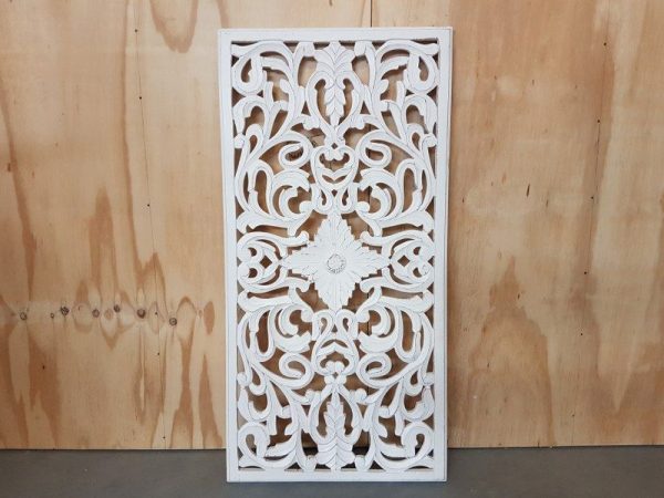 Houten wandpaneel Verona white wash 60 x 120 cm