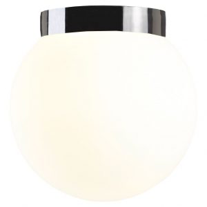 If? Electric Classic Globe plafond-en wandlamp porselein zwart IP44 300mm