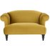 Claudia loveseat, antiekgouden fluweel