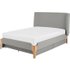 Roscoe superkingsizebed met lades, zilvergrijs