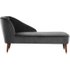 Margot chaise longue met leuning rechts, tingrijs fluweel