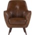 Prado fauteuil, antiekcognac leer