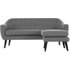 Ritchie hoekbank met verplaatsbare chaise, parelgrijs